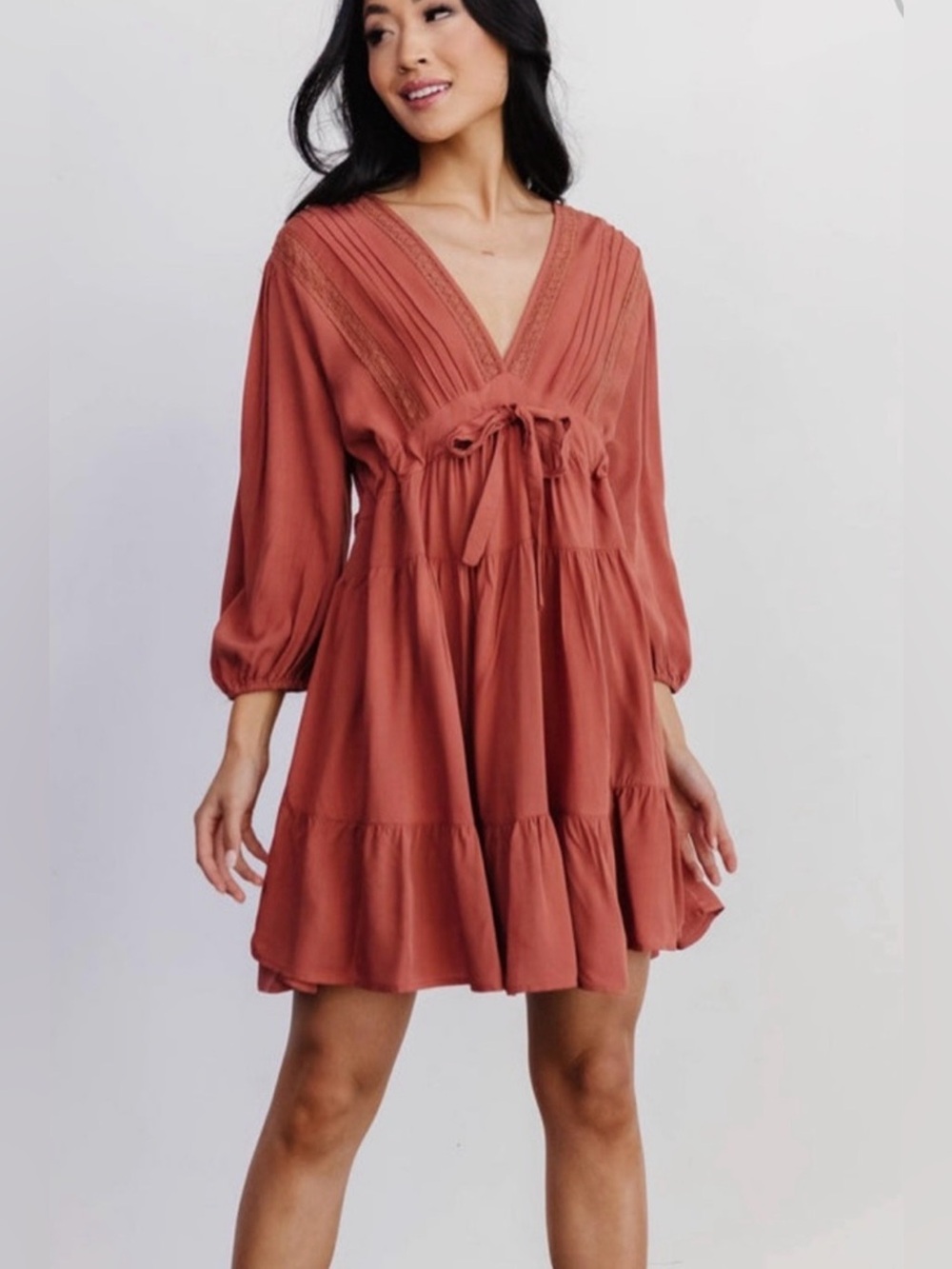Baltic Born Mini Peasant Boho Dress Size Medium - NWT
